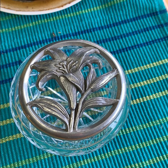 Other - Decorative jewelry or trinket box with flower